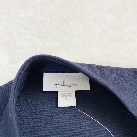 J.Jill Women's Long Sleeve Business Dress, Navy Blue, Size Medium - Picture 3 of 11